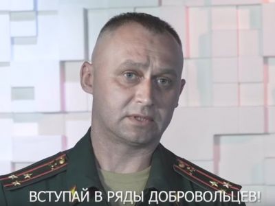 Евгений Малышко, заместитель командира 6-й мотострелковой дивизии РФ. Стоп-кадр из видео 12 канала Омска