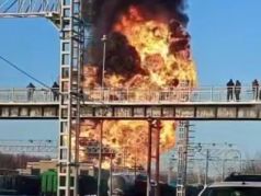 Горят вагоны с топливом. Фото: e-news.pro